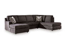Ashley Lentiz Onyx 2-Piece Sectional with Chaise