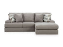 Ashley Lindon Smoke 2-Piece Sectional with Chaise