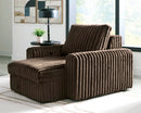 Ashley HamlinBay Chocolate Power Gliding Chaise
