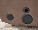 Ashley Lorrenton Caramel Glider PWR REC w/Audio System