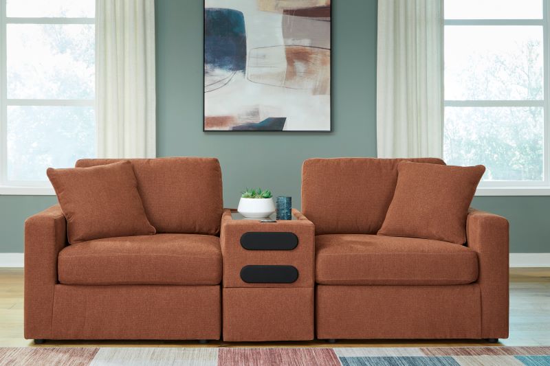 Ashley Modmax Spice 3-Piece Sectional with Audio Console