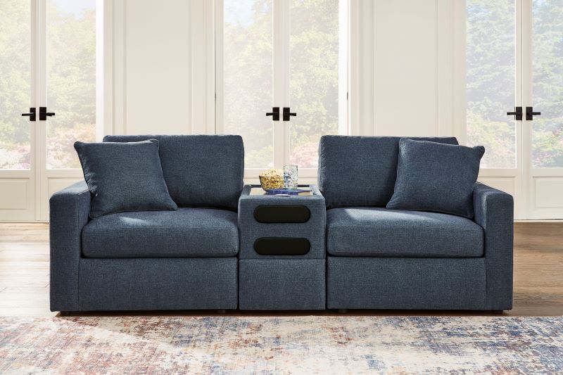 Ashley Modmax Ink 3-Piece Sectional with Audio Console