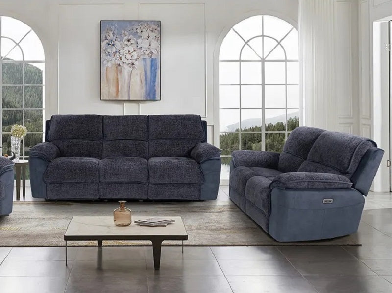 Cheers Paris Phantom Combo Reclining Sofa & Loveseat