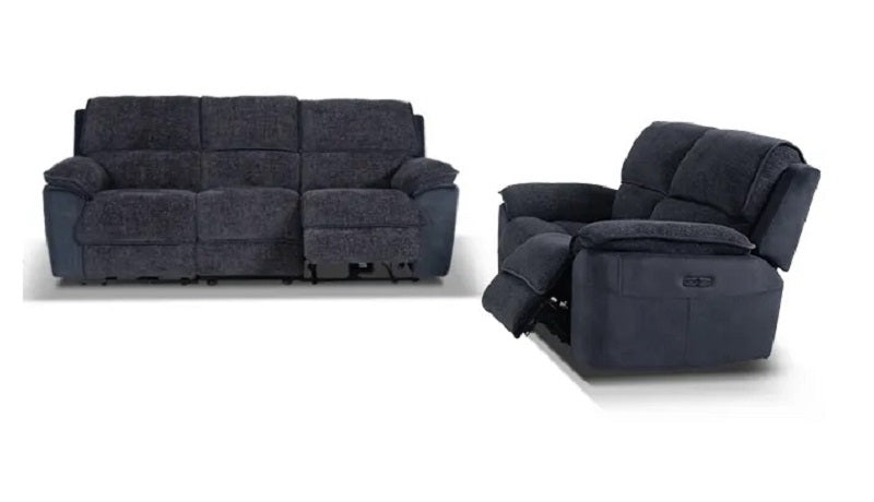 Cheers Paris Phantom Combo Reclining Sofa & Loveseat