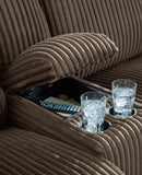 Ashley Top Tier Chocolate 3-Piece Sectional Sofa with Chaise