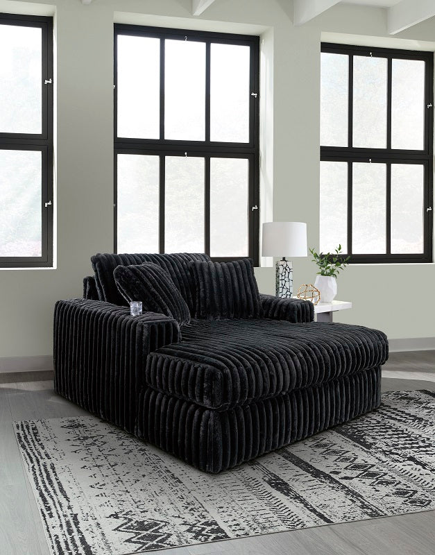 Ashley Midnight-Madness Onyx Oversized Chaise