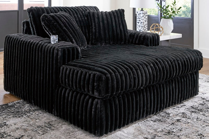 Ashley Midnight-Madness Onyx Oversized Chaise