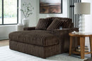 Ashley Midnight-Madness Chocolate Oversized Chaise