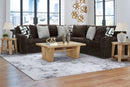 Ashley Midnight-Madness Chocolate 3-Piece Sectional
