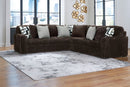 Ashley Midnight-Madness Chocolate 3-Piece Sectional