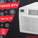 Amana 12,000 BTU 115V Window-Mounted Air Conditioner with Remote Control
