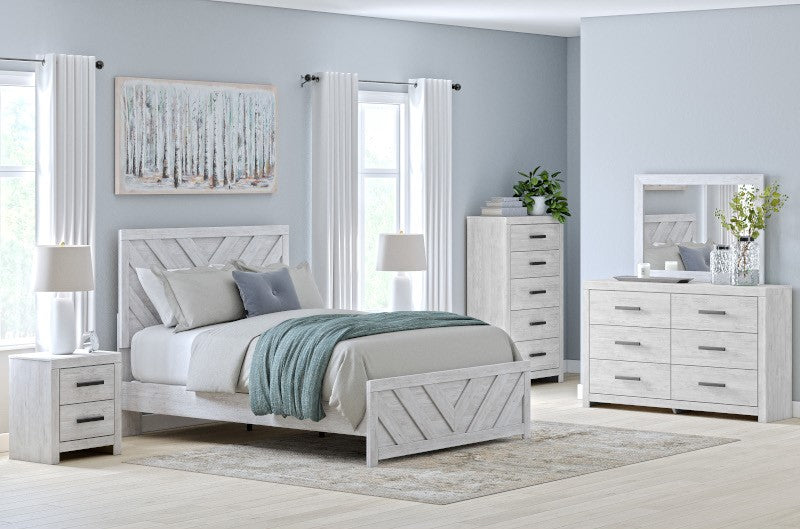 Ashley Cayboni Whitewash 6-Piece Bedroom Group