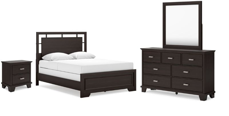 Ashley Covetown Dark Brown 5-Piece Bedroom Group