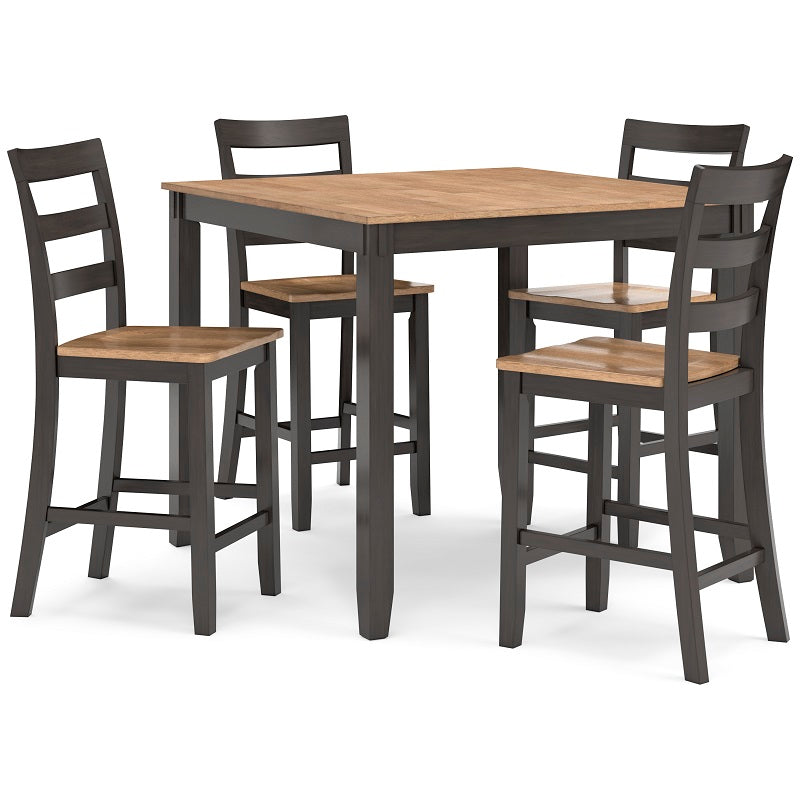 Ashley Gesthaven Natural/Brown Counter Table Set