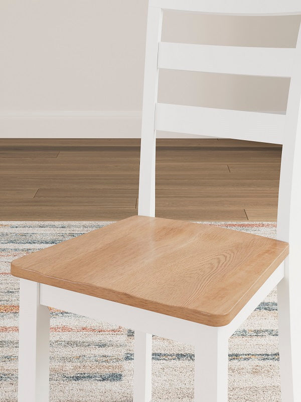 Ashley Gesthaven Natural/White Dining Room Table Set