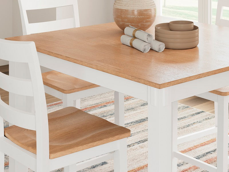 Ashley Gesthaven Natural/White Counter Table Set