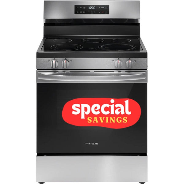 Frigidaire 30" Electric Range with the EvenTemp, steam clean - Stainless (FCRE3062AS)