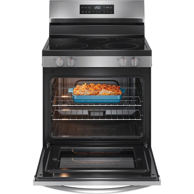 Frigidaire 30" Electric Range with the EvenTemp, steam clean - Stainless (FCRE3062AS)