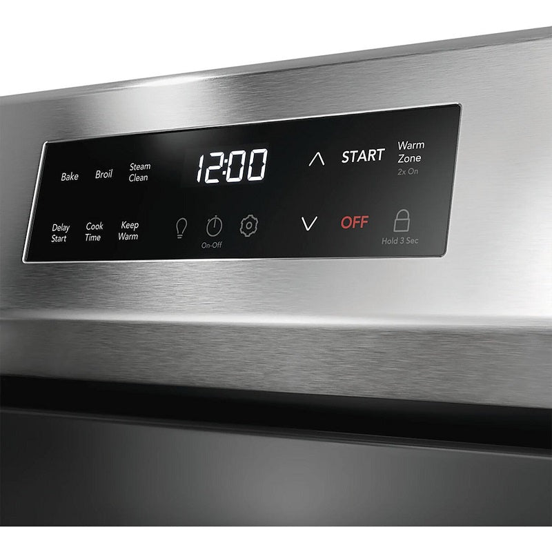 Frigidaire 30" Electric Range with the EvenTemp, steam clean - Stainless (FCRE3062AS)