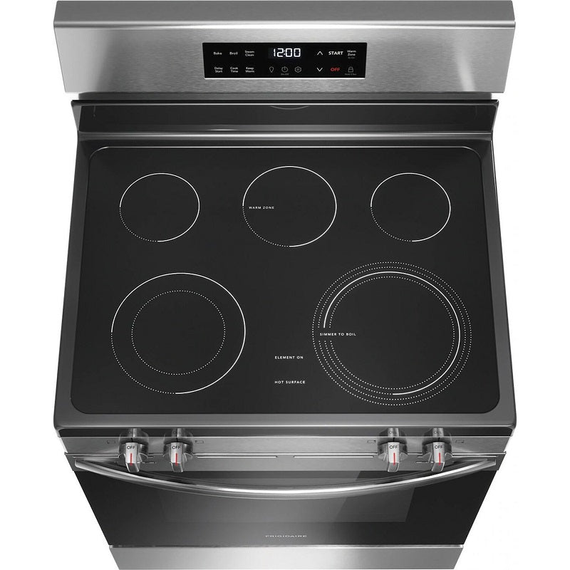 Frigidaire 30" Electric Range with the EvenTemp, steam clean - Stainless (FCRE3062AS)