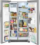 Frigidaire 25.6 Cu. Ft. 36" Standard Depth Side by Side Refrigerator-Stainless