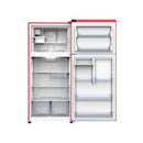 Galanz 18 cu. ft. Retro Top Mount Freezer Refrigerator with Glass Shelves in Red (GLR18TMRDER)