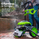 Greenworks 2100 PSI 1.2- Gallons-GPM Cold Water Electric Pressure Washer
