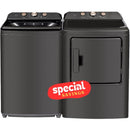 Midea 4.1 CF Top Load Washer (MLTW41A1BMG) & 7.0 CF Electric Dryer (MLTE41N1BMG)