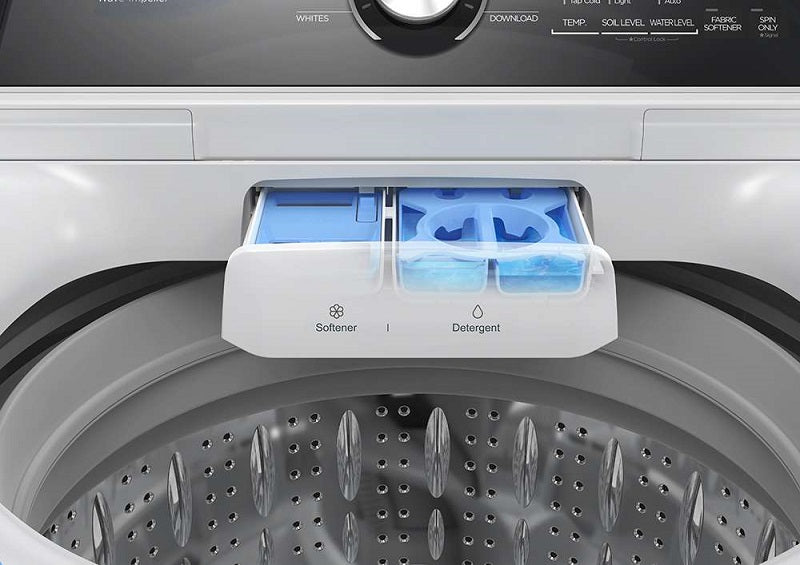 Midea® 4.4 Cu.Ft. Smart Top Load Washer with Power Wave 360° Agitator & 7.0 Cu.Ft. Smart Tumble Dryer