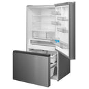 Midea 23 cu. ft. Counter-Depth Bottom-Freezer Refrigerator (Stainless Steel) (MRB23D5AST)