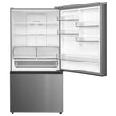 Midea 23 cu. ft. Counter-Depth Bottom-Freezer Refrigerator (Stainless Steel) (MRB23D5AST)