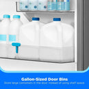 Midea 23 cu. ft. Counter-Depth Bottom-Freezer Refrigerator (Stainless Steel) (MRB23D5AST)
