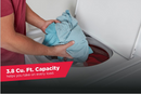 AMANA Large Capacity Top Load Washer with High-Efficiency Agitator (NTW4519JW) & 6.5 cu. ft. Electric Dryer with Wrinkle Prevent Option (NED4655EW)