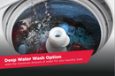 AMANA Large Capacity Top Load Washer with High-Efficiency Agitator (NTW4519JW) & 6.5 cu. ft. Electric Dryer with Wrinkle Prevent Option (NED4655EW)