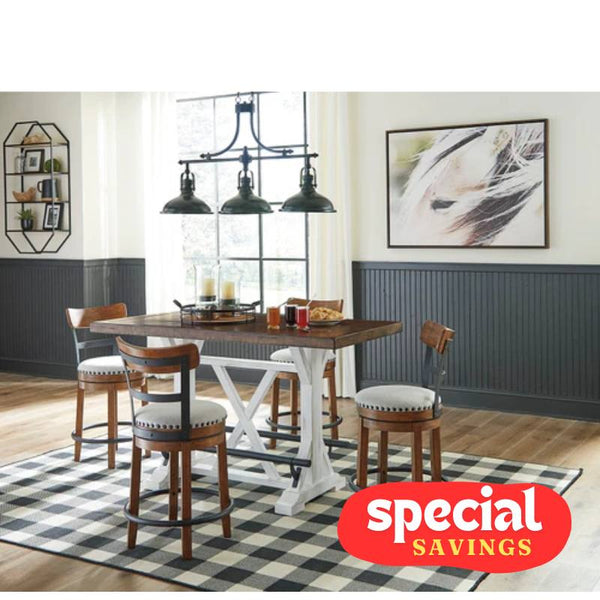 Ashley Valebeck Counter Height Dining Table & 4 Stools