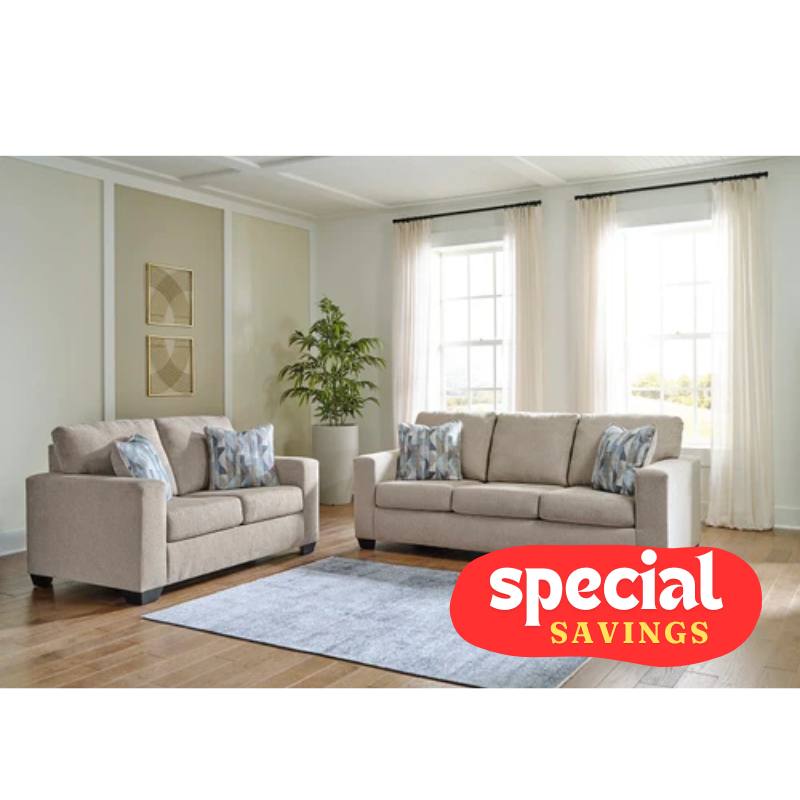 Ashley Deltona – Parchment Sofa & Loveseat