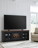 Ashley Wildenauer 76" TV Stand with Electric Fireplace