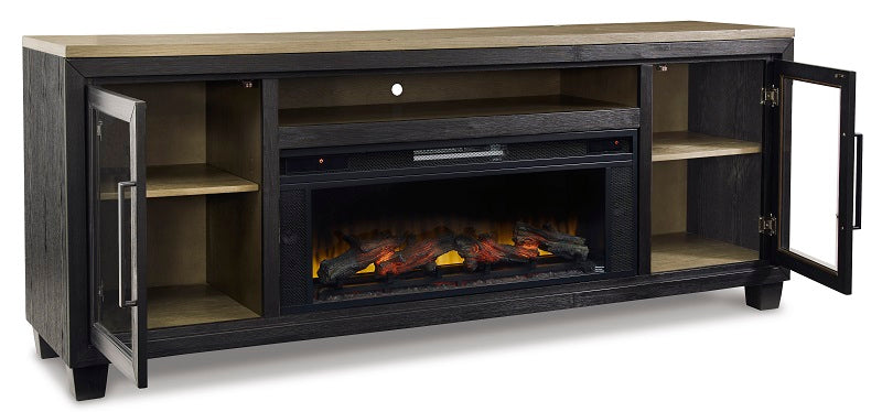 Ashley Foyland 83" TV Stand with Electric Fireplace