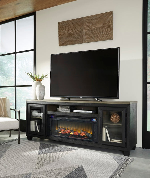 Ashley Foyland 83" TV Stand with Electric Fireplace