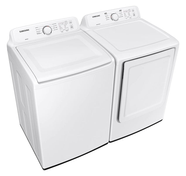 Samsung 4.0 cu. ft. Top Load Washer with ActiveWave™ Agitator and Soft-Close Lid & 7.2 cu. ft. Electric Dryer with Sensor Dry and 8 Drying Cycles