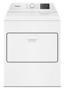 Whirlpool 4.2–4.3 Cu. Ft. Top Load Washer with 2-in-1 Removable Agitator and Soft Close Glass Lid (WTW4307SW) & 7.0 cu. ft. Electric Dryer with Adaptive Dry and Wrinkle Shield™ option (WED4307SW)