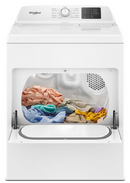 Whirlpool 4.2–4.3 Cu. Ft. Top Load Washer with 2-in-1 Removable Agitator and Soft Close Glass Lid (WTW4307SW) & 7.0 cu. ft. Electric Dryer with Adaptive Dry and Wrinkle Shield™ option (WED4307SW)