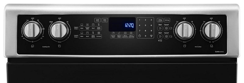 Whirlpool 6.7 Cu. Ft. Electric Double Oven Range with True Convection (WGE745C0FS)