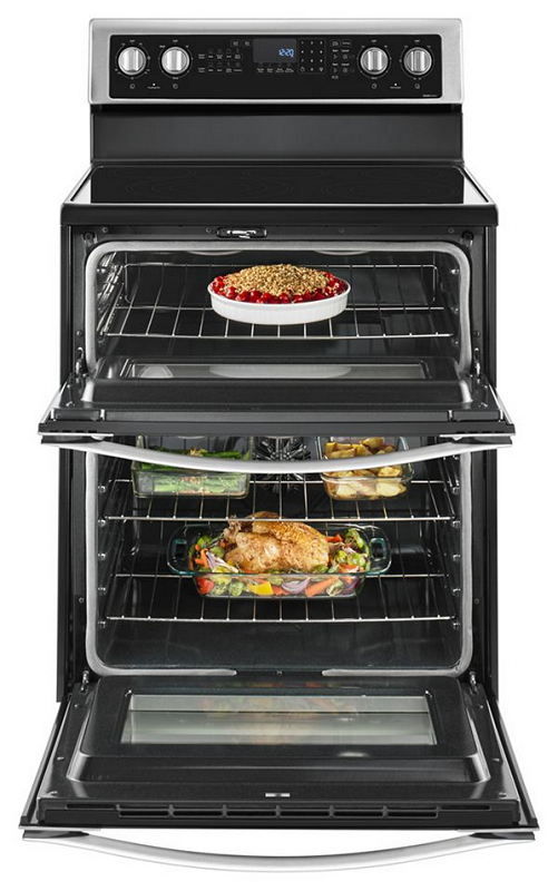 Whirlpool 6.7 Cu. Ft. Electric Double Oven Range with True Convection (WGE745C0FS)