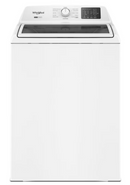 Whirlpool 4.2–4.3 Cu. Ft. Top Load Washer with 2-in-1 Removable Agitator and Soft Close Glass Lid (WTW4307SW) & 7.0 cu. ft. Electric Dryer with Adaptive Dry and Wrinkle Shield™ option (WED4307SW)