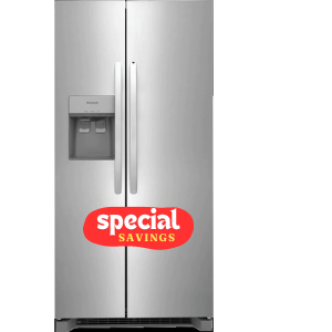 Frigidaire 25.6 Cu. Ft. 36" Standard Depth Side by Side Refrigerator-Stainless