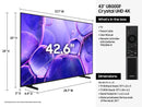 Samsung 43” Class Crystal UHD U8000F (UN43U8000FFXZA)