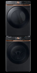 Samsung 5 Cu. Ft. Brushed Black Extra Large Capacity Smart Front Load Washer With Super Speed Wash & Steam (WF50BG8300AVUS) & 7.5 Cu. Ft. Brushed Black Smart Electric Dryer With Steam Sanitize+ & Sensor Dry (DVE50BG8300VA3)