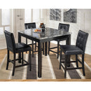 Ashley Maysville Counter Height Dining Table & 4 Bar Stools