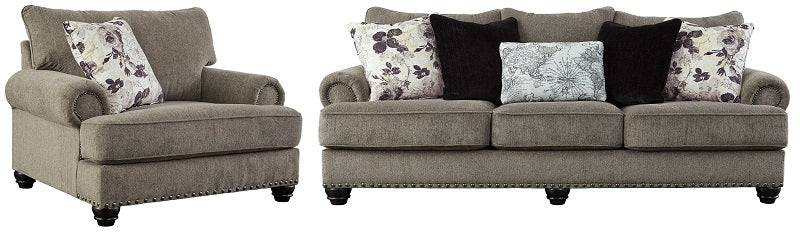 Ashley Sembler Cobblestone Sofa & Oversized Chair